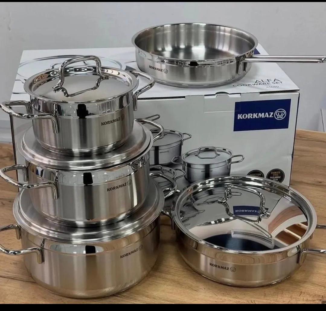KORKMAZ A1660 Tencere Seti Pot Set (Instant Pickup)