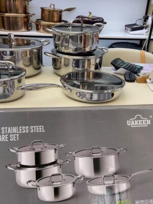 10pcs Tri-ply Uakeen stainless pot (instant pick up)