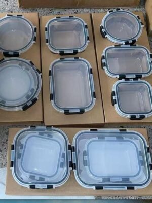 12pcs Glass Storage Plate Set