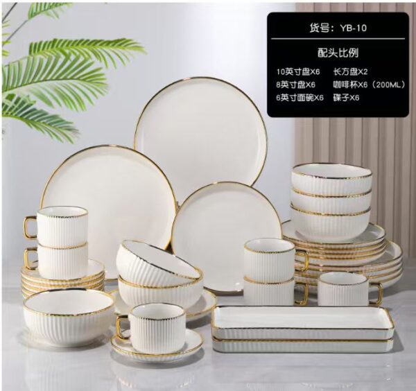 WhatsAppImage2025-10-30at2.49.09PM.jpg 32pcs Gold tip DinnerWare Plate Set