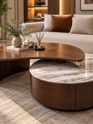 Luxe Marble Lift Coffee Table image 1 Luxe Marble Lift Coffee Table